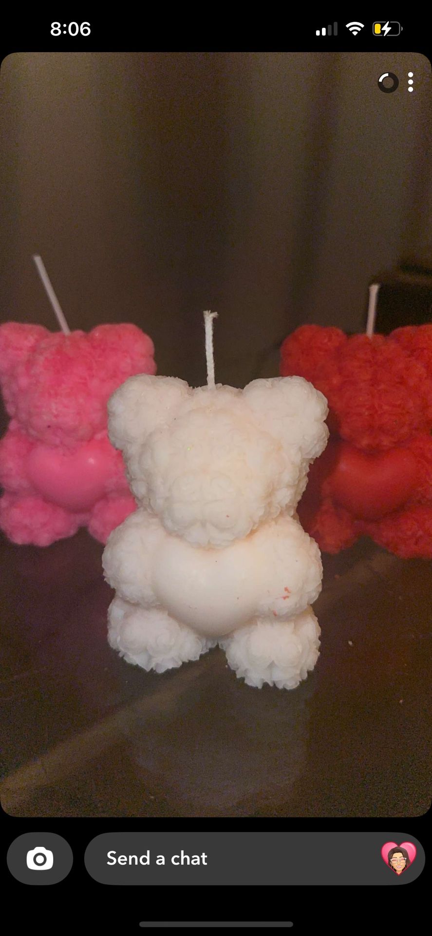 Homemade Teddy Bear Candles