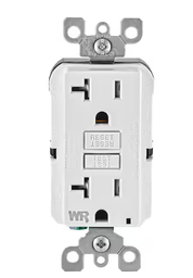 AH LIGHTING - 20 AMP TR - WEATHER RESISTANT GFCI - WHITE