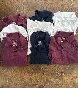 Cat & Jack Boys Uniform polos size 8
