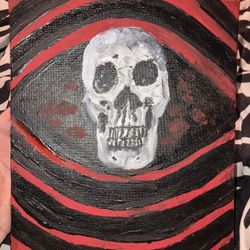 skull painting 