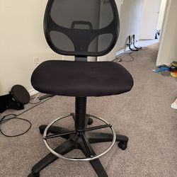 Drafting Chair – Mesh Back, Adjustable Height, Foot Ring (Office/Standing Desk)