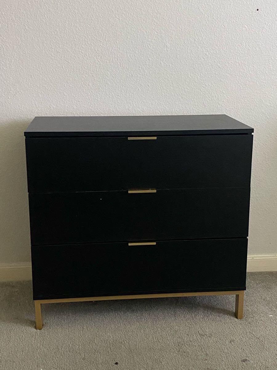 Gold & Black Dresser