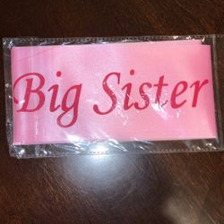 Soon To Be Big Sister Sash