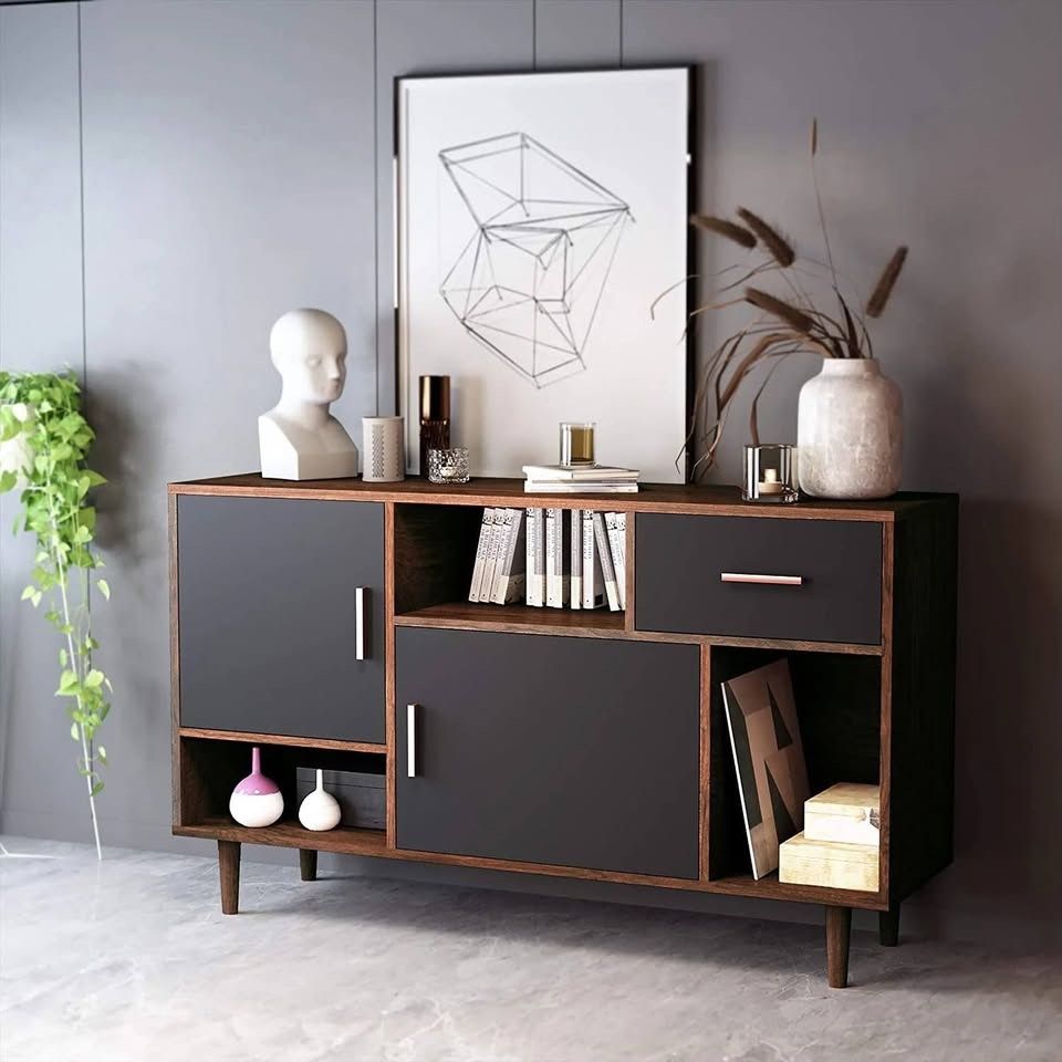 Modern TV Stand ,Home Media Entertainment Center for tv up to 47",TV Console Storage Cabinet $105