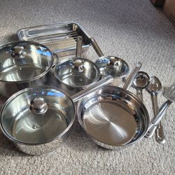 New Stainless Steel Cookware Set 