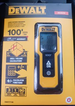 Dewalt 100 Foot Laser Distance Measurer