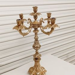 Antique Metal Candel 