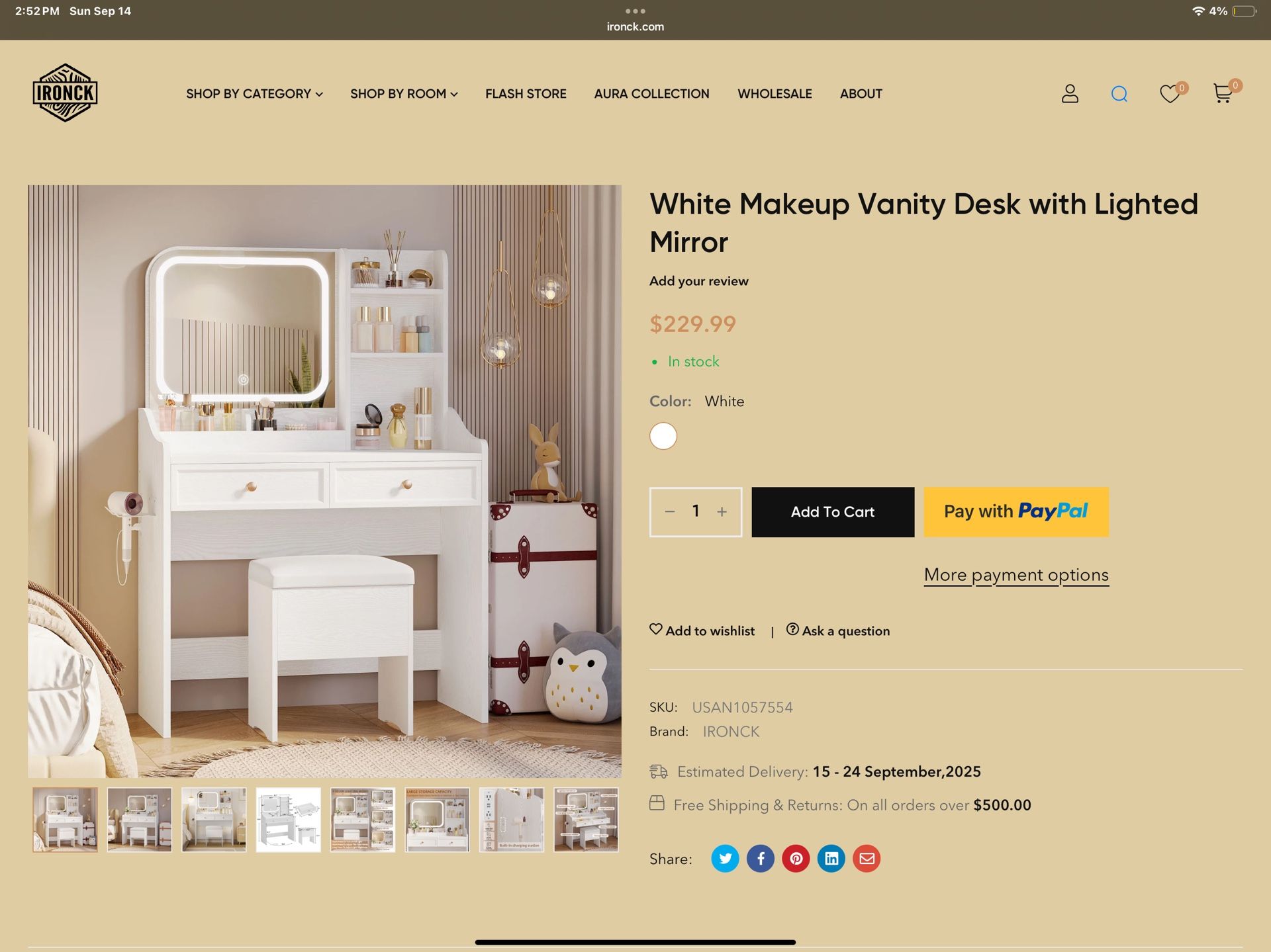 Irocnk Vanity