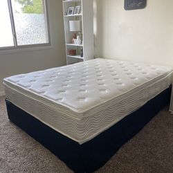 Queen Mattress & Tall Bed Frame