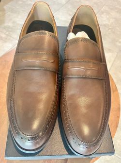 Zanzara Leather Penny Loafers Size 10.5