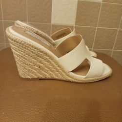New-Ladies White Wedge Heel Summer Shoes