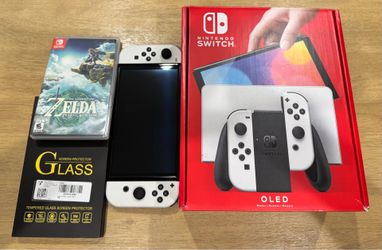 OLED Nintendo Swith w/ 512 gb micro SD + Zelda