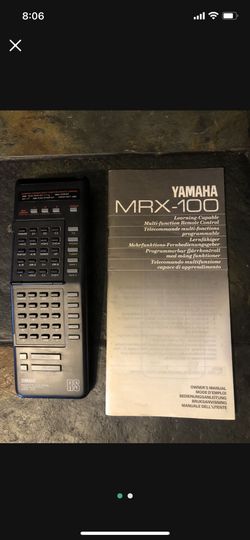 Yamaha MRX-100 Learning Capable Multi Function Remote With Manual. 
