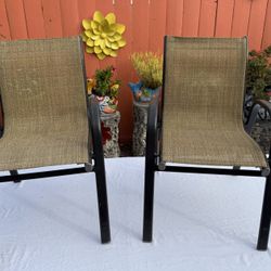 St. Croix Brown Sling Stack Kids Chair  (2)