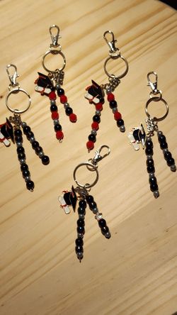Beaded bag charms GRADUATION