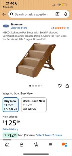 Very lightly used pet stairs