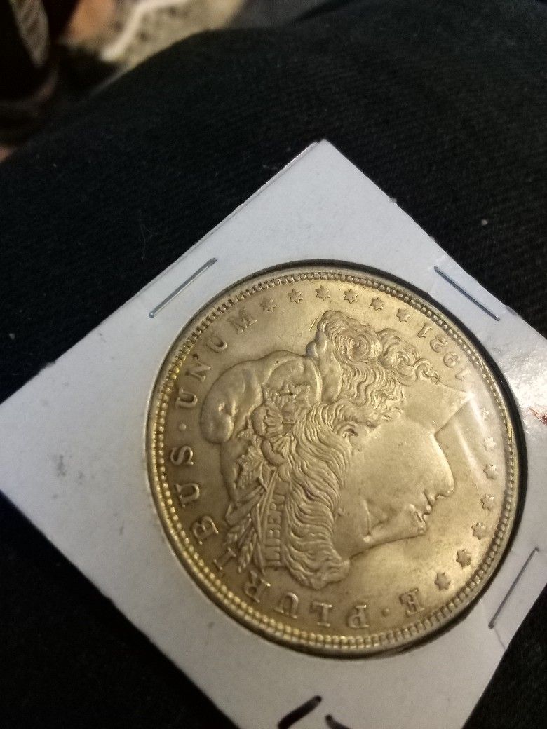 1921 Silver Morgan Dollar Coin 