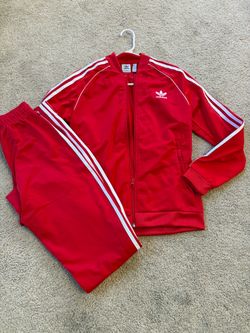 Adidas Originals Red Track Suit Set