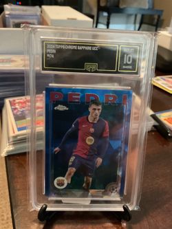 2024 Topps Chrome Sapphire UCC #174 Pedri Gem. Mint 10