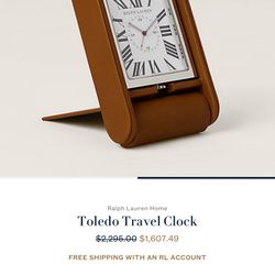 Toledo Travel Clock.