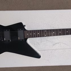 Black Explorer Electric Guitar 