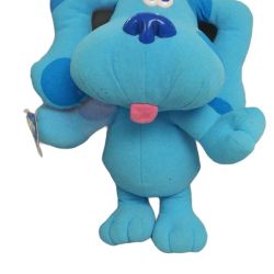 Vintage TYCO 1997 Talking Sing Along Blues Clues Plush Stuffed Animal 12"