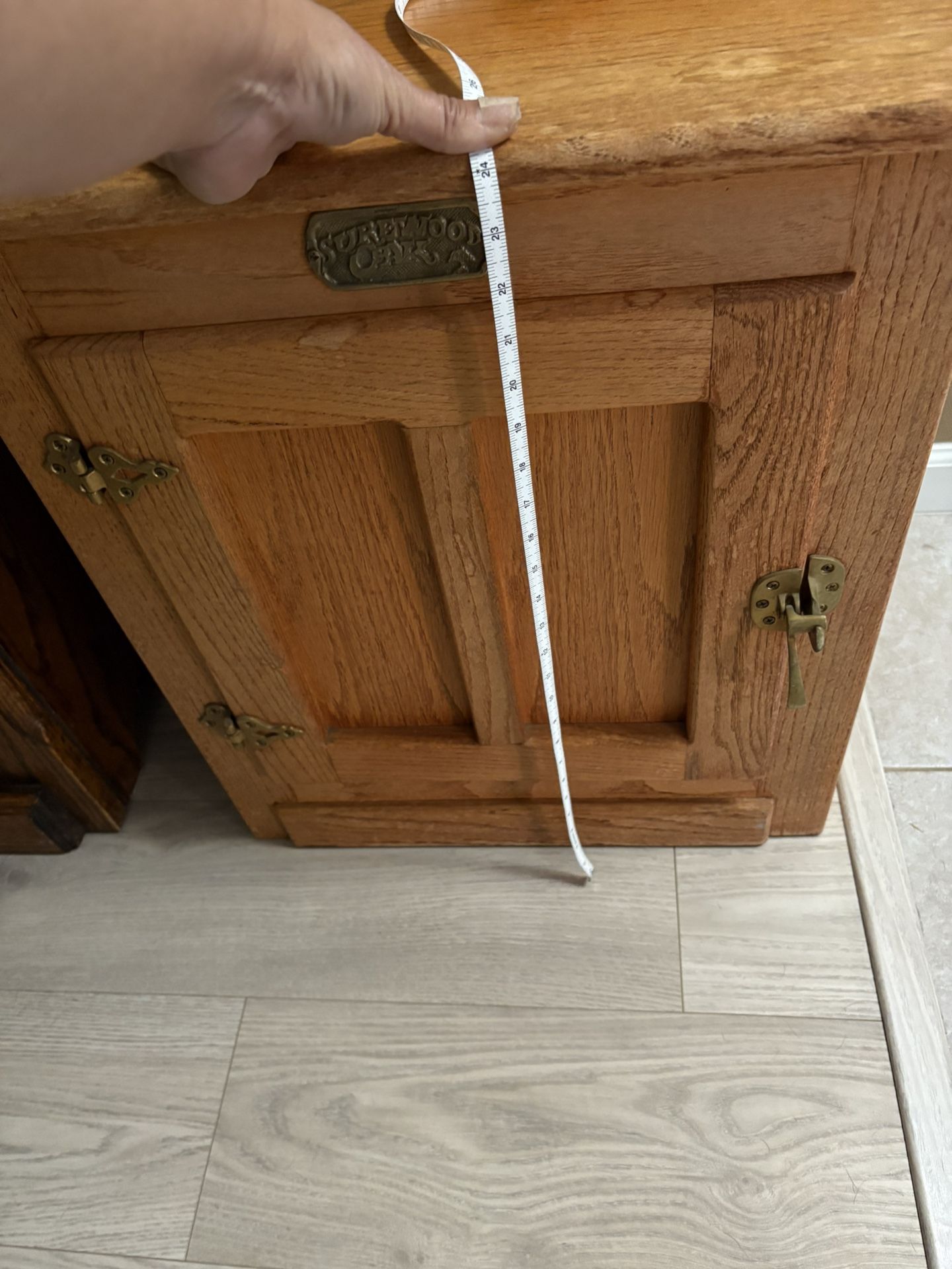 Oak Side Table With Storage