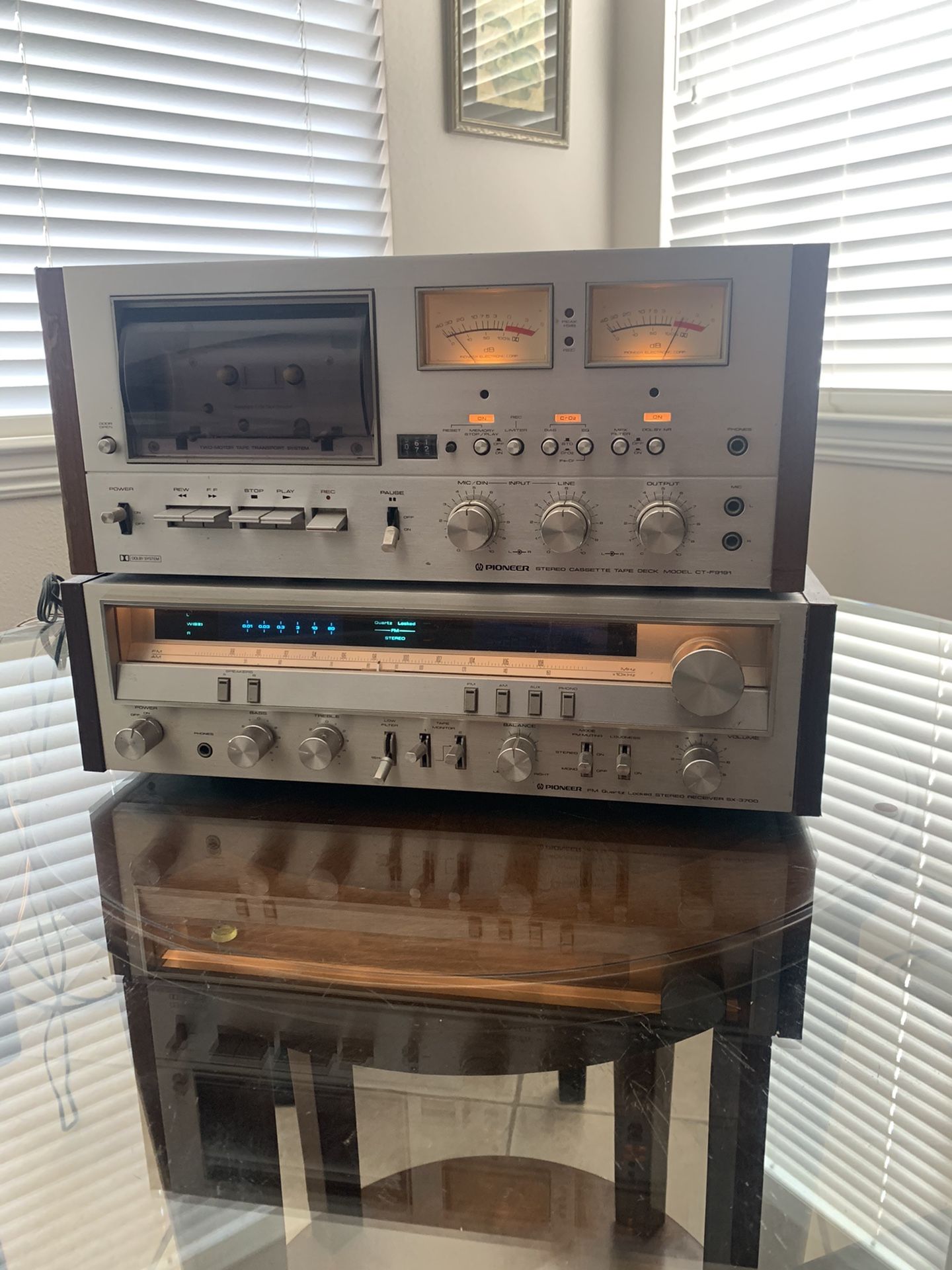 Pioneer CT-F9191 vintage stereo cassette tape deck.