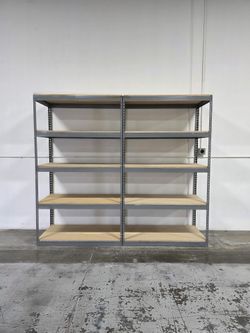Warehouse Storage Rack Shelving 48 in W x 24 in D Boltless Shelves Similar To Uline Delivery Available