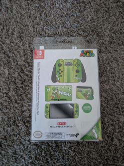 Nintendo Switch Controller Gear Super Mario "Yoshi’s Egg" Skin & Screen Protector Set (New/Sealed)