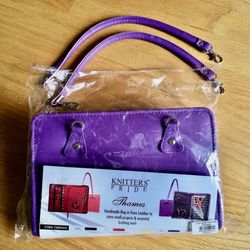 Knitters Pride Purple Thames Handmade Knitting Needle Case