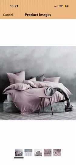 Eikei brushed cotton duvet cover set. NEW!