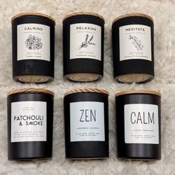 Lot of 6 soy candles (brand new)