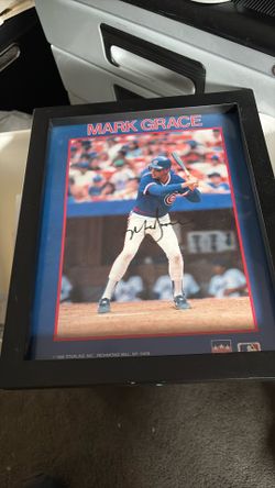 Mark grace autographed photo that is authentic