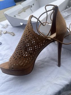 Aldo Suede Tie Up Heels