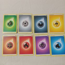 Pokemon Energy Cards For 8 Set Blue Are 160 Obf Extra