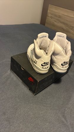 Air Jordan 5 White metallic