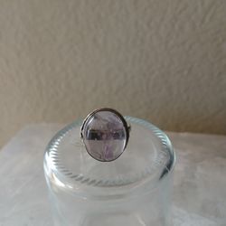 925 Silver Natural Amethyst Ring 