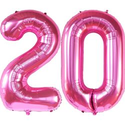 40" #20 Foil Ballon- Pink