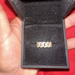 10K Gold Vvs 1 Diamond Ring 