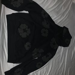 Black Denim Tear Hoodie