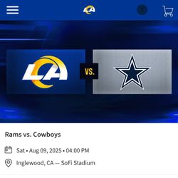 RAMS VS COWBOYS $150 A PAIR