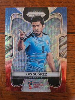 2018 Panini Prizm FIFA World Cup Luis Suarez Trading Card