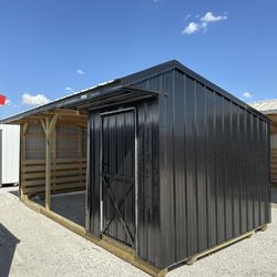 10ft.x20ft. Run-in Shed With Tackroom Horse Barn Cattle Shed 