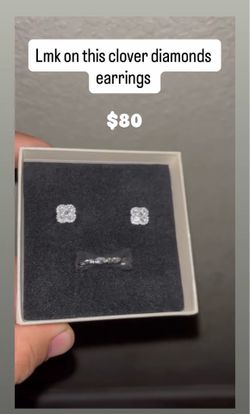 Vvs diamond earring , brand new