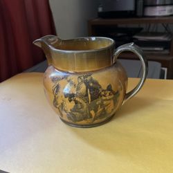 Antique Decorative Christmas Pitcher