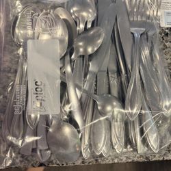 🍽️ Stainless Steel Flatware Set – Complete Dinnerware (3+ Sets) 🍽️ 