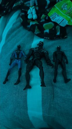 venom miles peter parker 3 pack action figures