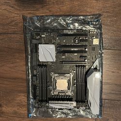 ASUS X99 Motherboard with Intel 6800k processor