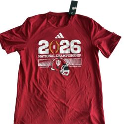 Red Adidas Indiana Hoosiers 2026 National championship Shirt